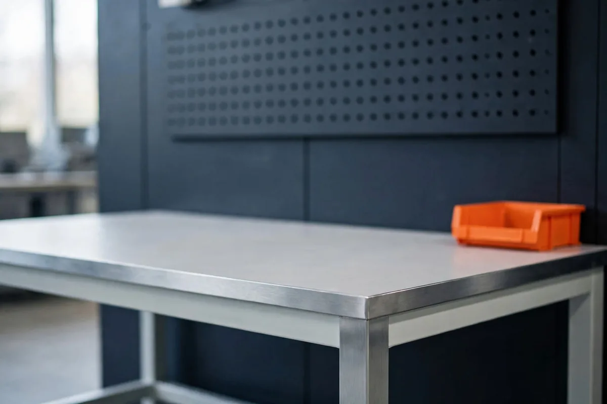 An empty clean workbench